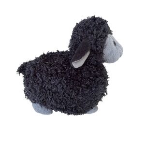Gund Baa Baa Black Sheep Plush Stuffed Animal Sherpa Curly Fur 5"
